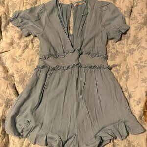 Miami Sky Blue Romper